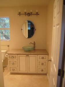 New construction residential bathroom