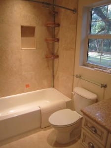 New construction residential bathroom